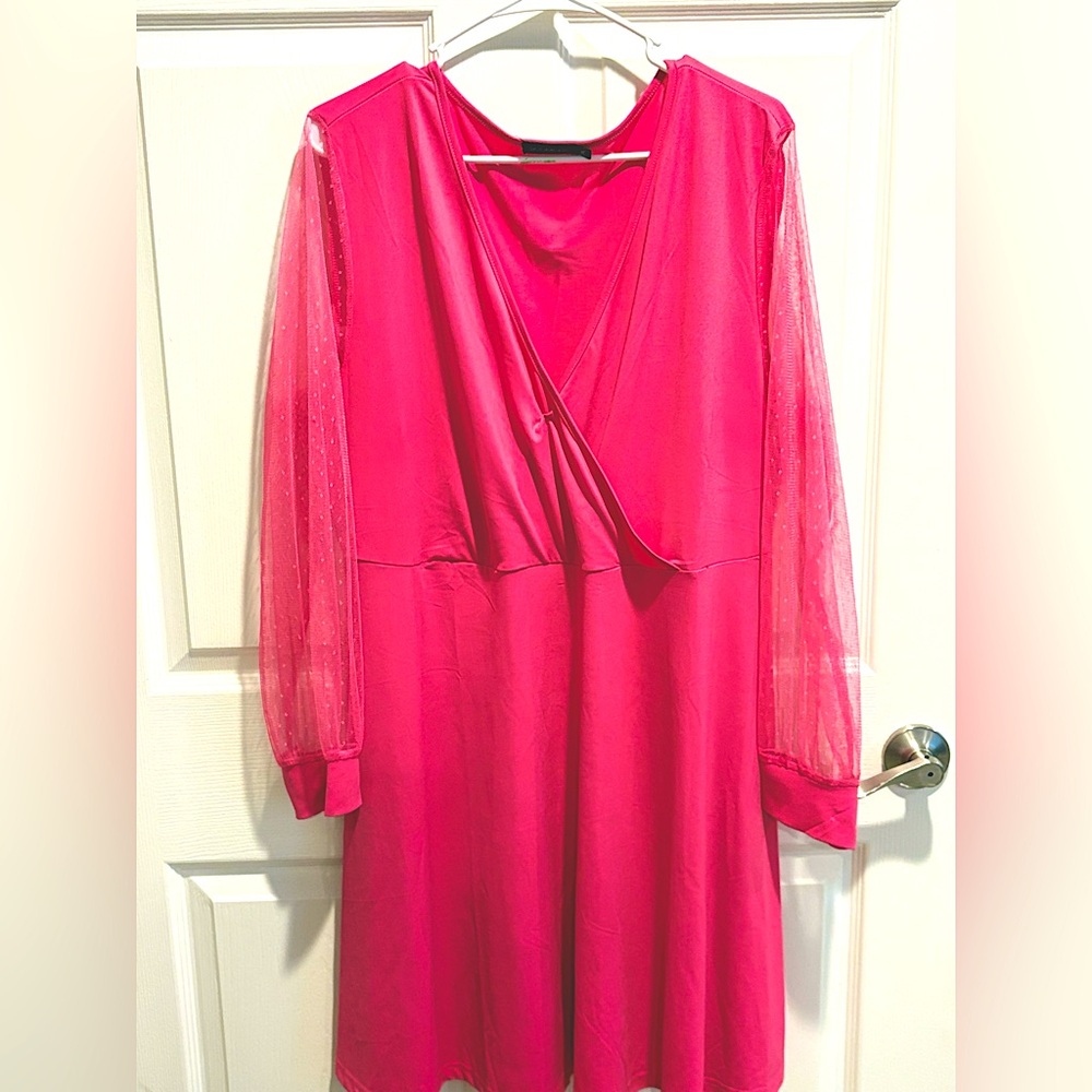 Elegant hot  Pink Dress